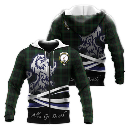 Printivon Gunn Logan Tartan Scottish Lion Hoodie