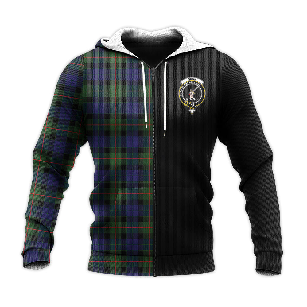 Printivon Gunn Modern Tartan Personalize Half Hoodie