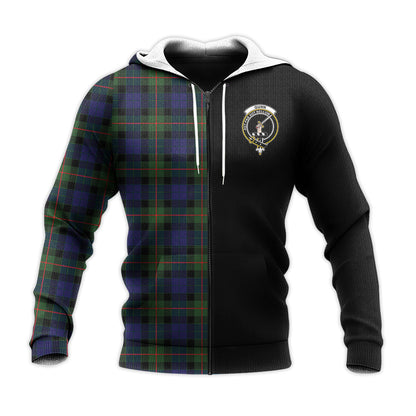 Printivon Gunn Modern Tartan Personalize Half Hoodie
