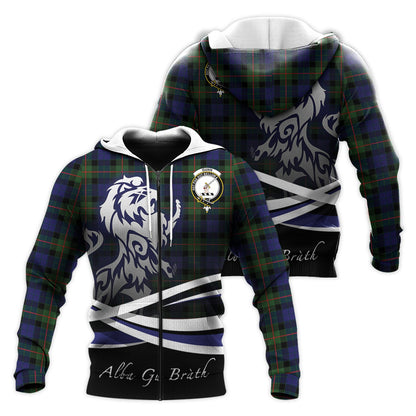 Printivon Gunn Modern Tartan Scottish Lion Hoodie