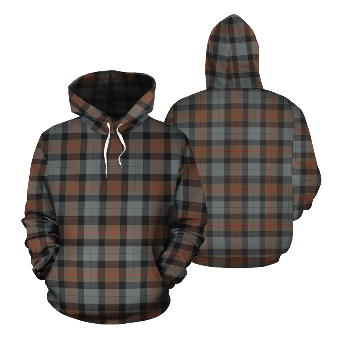 Printivon Gunn Weathered Tartan Hoodie