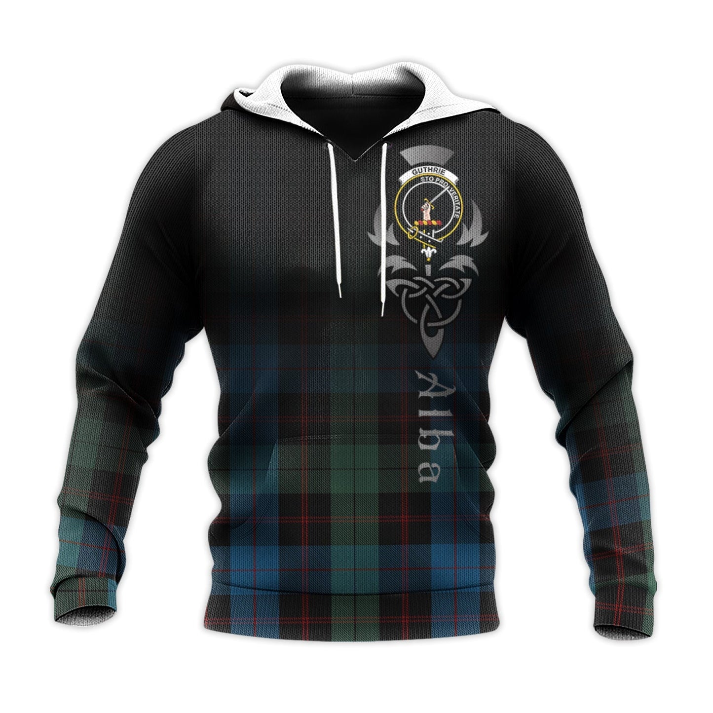 Printivon Guthrie Tartan Crest Alba Celtic Hoodie