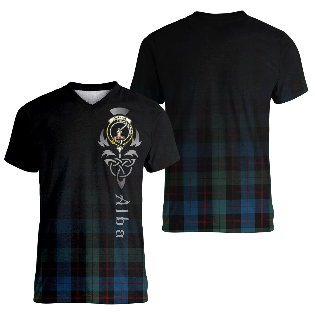 Printivon Guthrie Tartan Crest Alba Celtic T Shirt