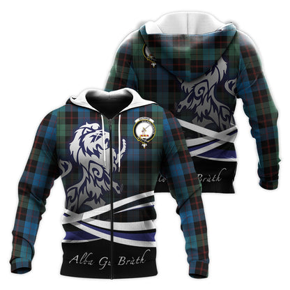 Printivon Guthrie Tartan Scottish Lion Hoodie