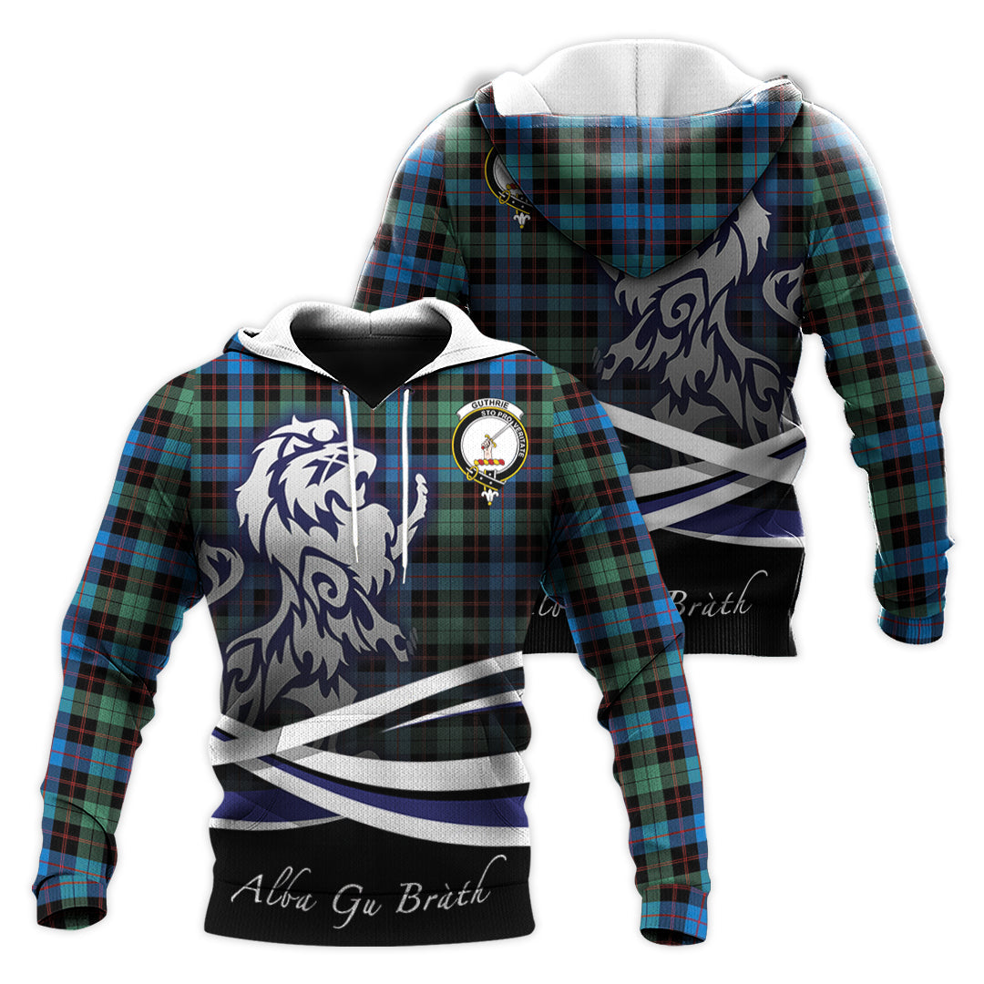 Printivon Guthrie Ancient Tartan Scottish Lion Hoodie