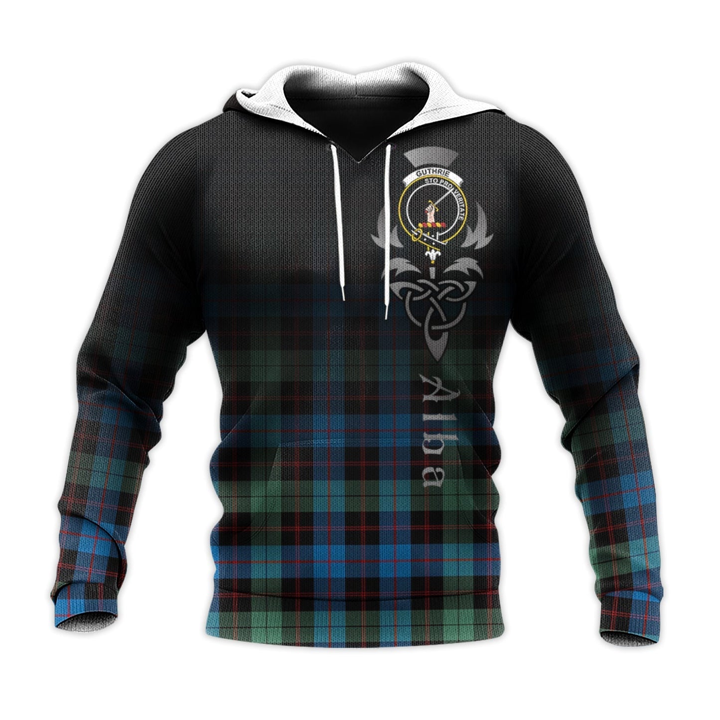 Printivon Guthrie Ancient Tartan Crest Alba Celtic Hoodie