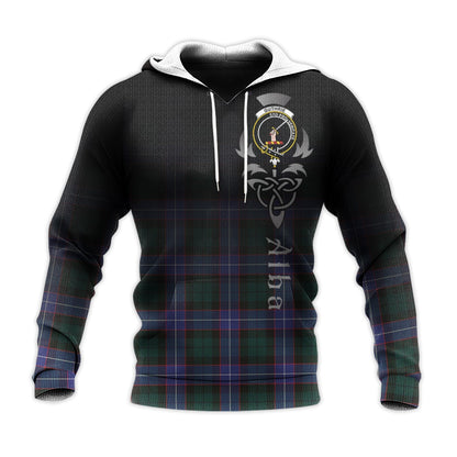Printivon Guthrie Modern Tartan Crest Alba Celtic Hoodie