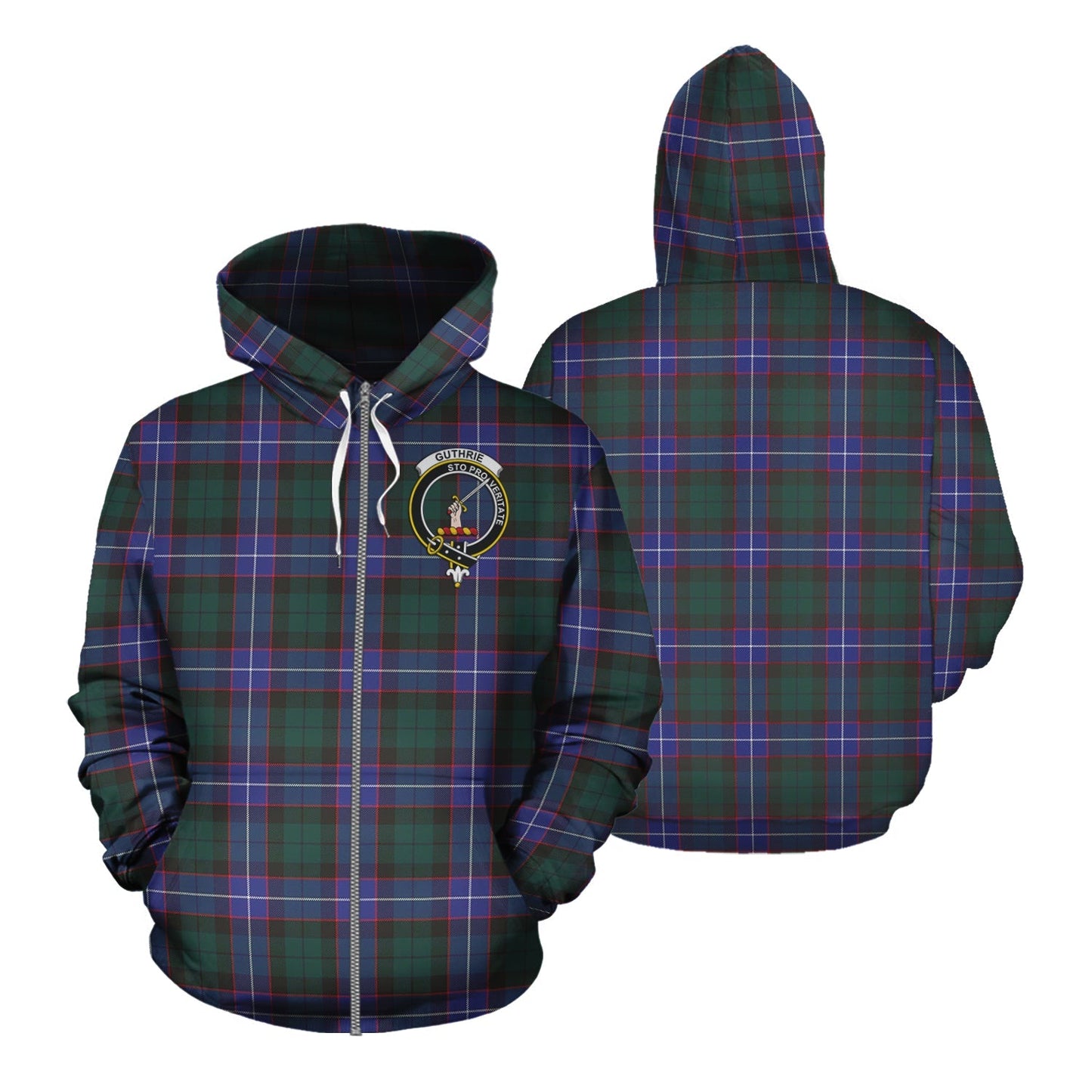 Printivon Guthrie Modern Tartan Hoodie