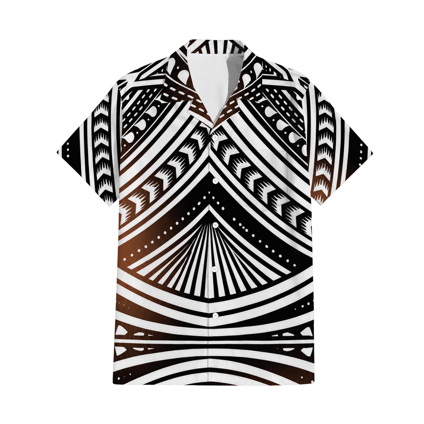 Polynesian Tribal Pattern Matching Outfit For Couple Island Puletasi Dress And Hawaiian Shirt For Her Him