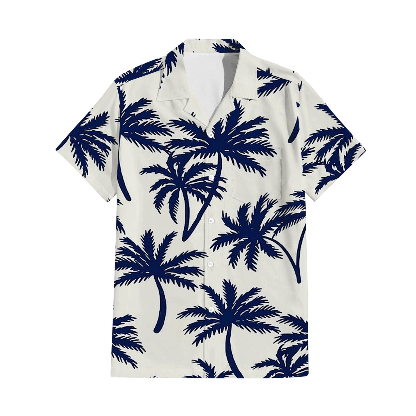 Polynesian Coconut Tree White Matching Outfit For Couple Island Puletasi Dress And Hawaiian Shirt For Her Him