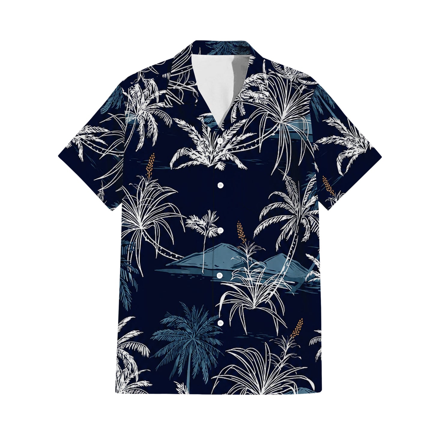 Vintage Polynesian Coconut Tree Tropical Island Puletasi Dress Man Shirt For Her Him