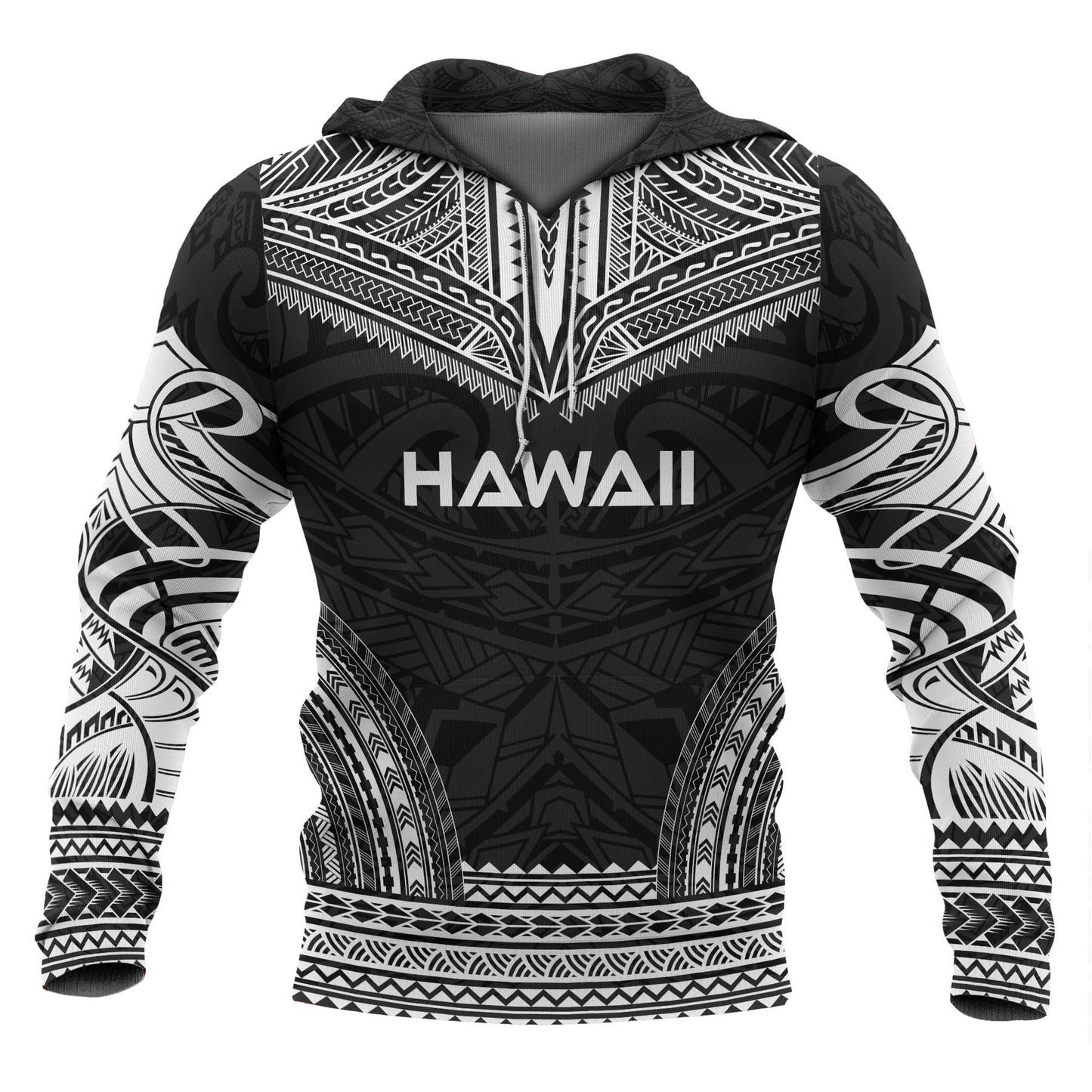 Hawaii Polynesian Chief Hoodie Black Version