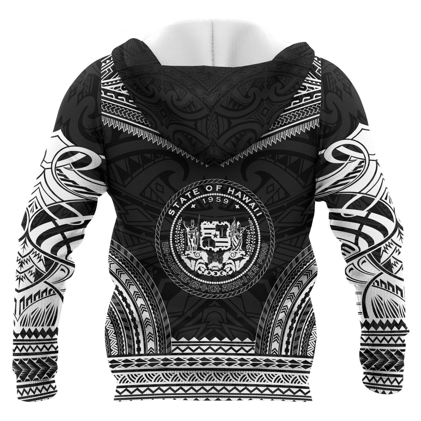 Hawaii Polynesian Chief Hoodie Black Version