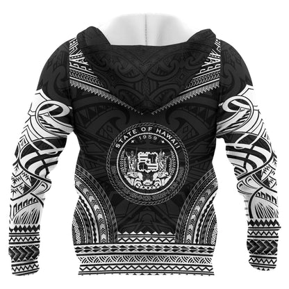 Hawaii Polynesian Chief Hoodie Black Version