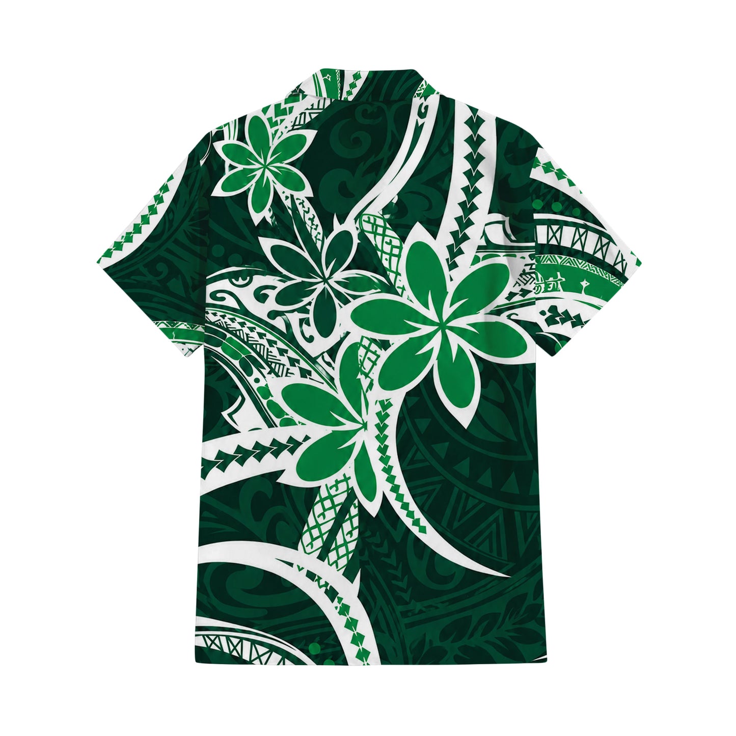 Polynesian Tribal Flowers Pattern Matching Outfit For Couple Island Puletasi Dress And Hawaiian Shirt For Her Him