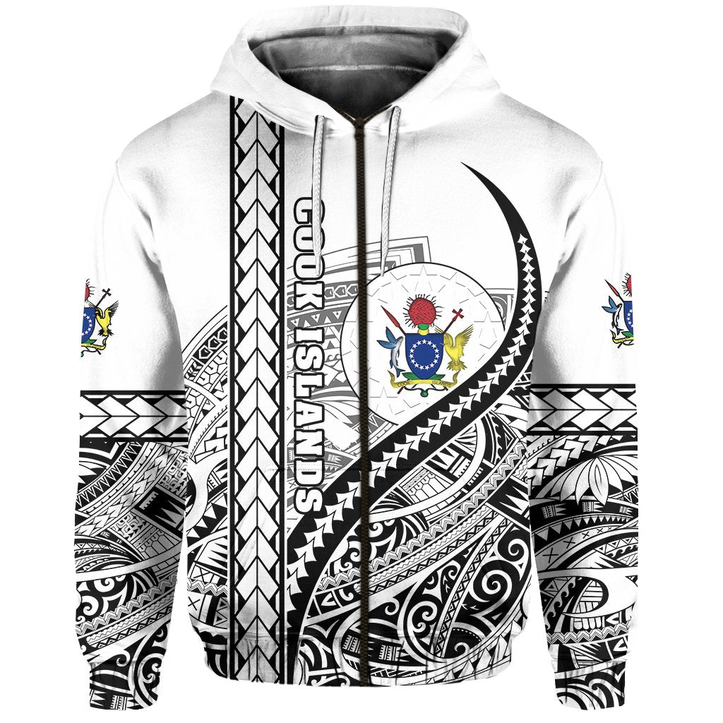 Cook Islands Rugby Zip Hoodie Simple