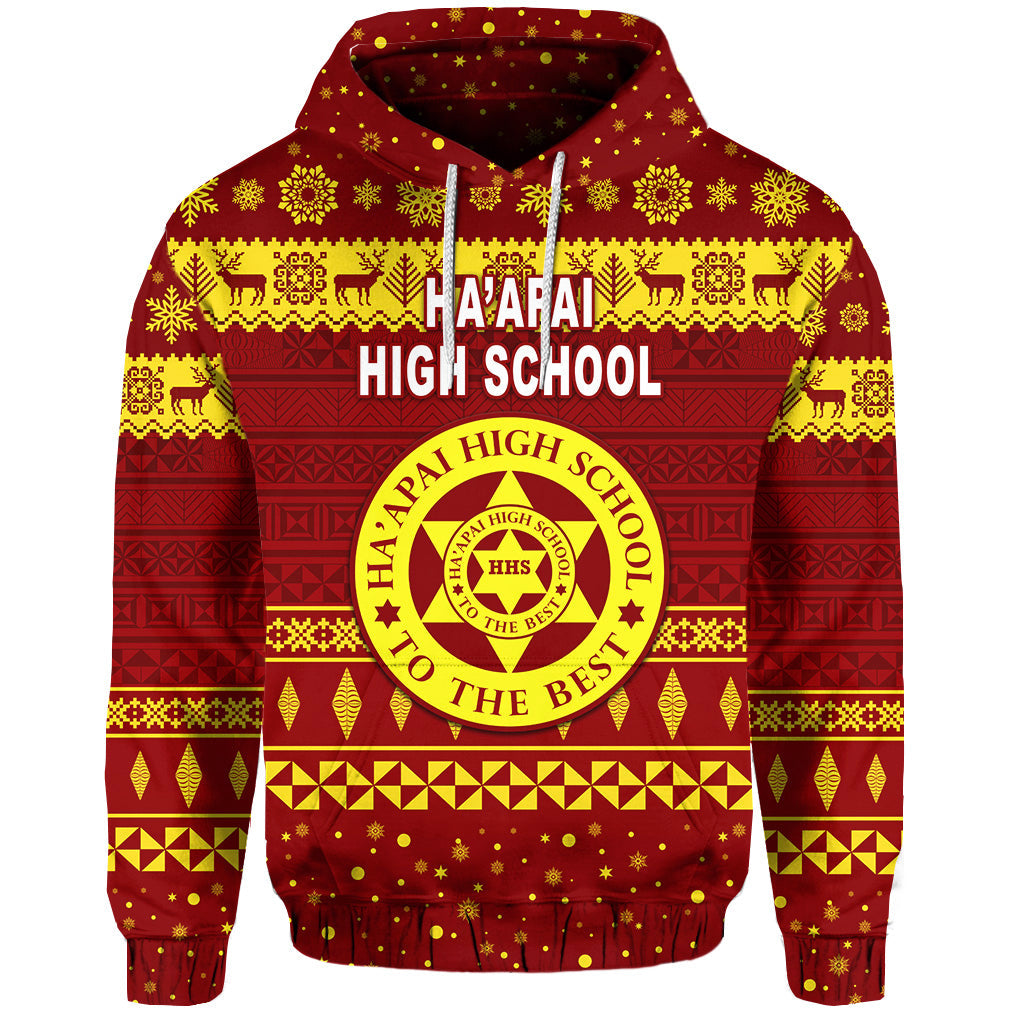 Ha'apai High School Christmas Hoodie Simple Style