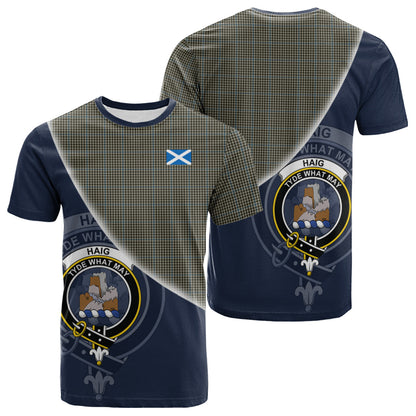 Printivon Haig Tartan Scottish Crest T Shirt