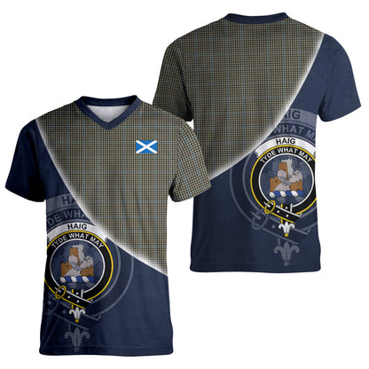 Printivon Haig Tartan Scottish Crest T Shirt