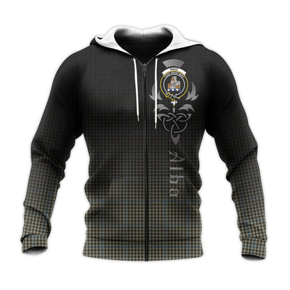 Printivon Haig Tartan Crest Alba Celtic Hoodie