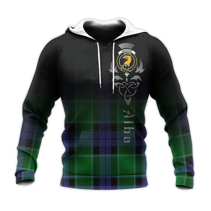 Printivon Haldane Tartan Crest Alba Celtic Hoodie