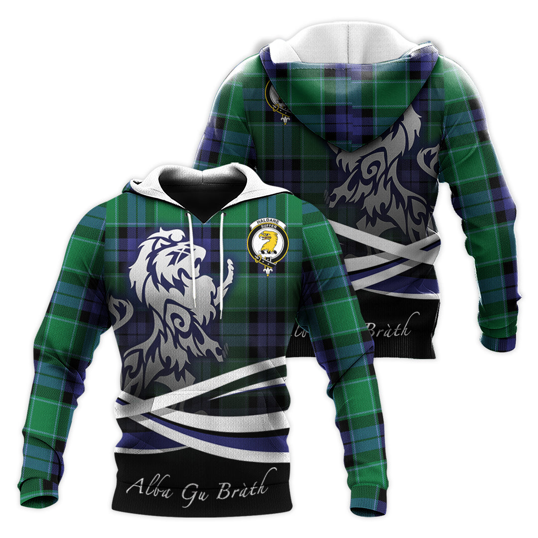Printivon Haldane Tartan Scottish Lion Hoodie