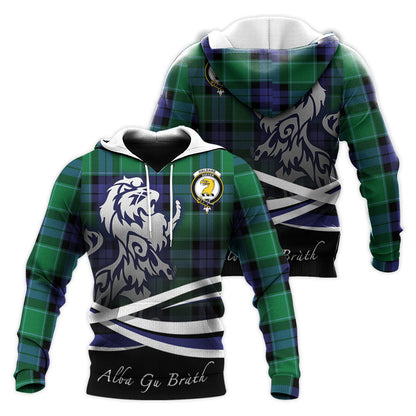 Printivon Haldane Tartan Scottish Lion Hoodie