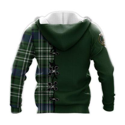 Printivon Haliburton Tartan Hoodie Lion Rampant And Celtic Thistle Style