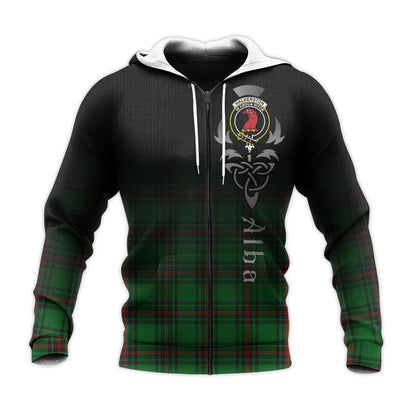 Printivon Halkerston Tartan Crest Alba Celtic Hoodie