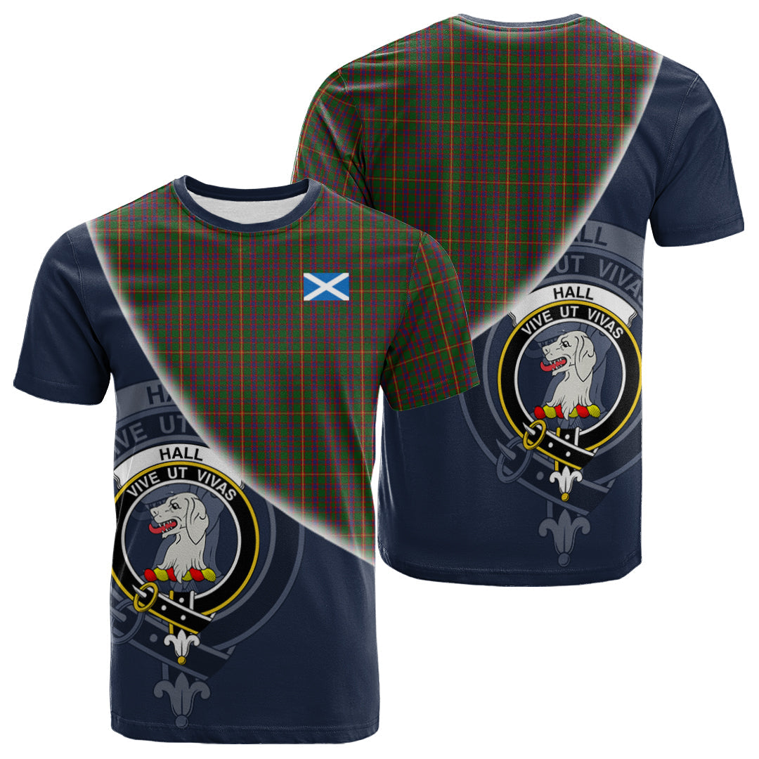 Printivon Hall Tartan Scottish Crest T Shirt