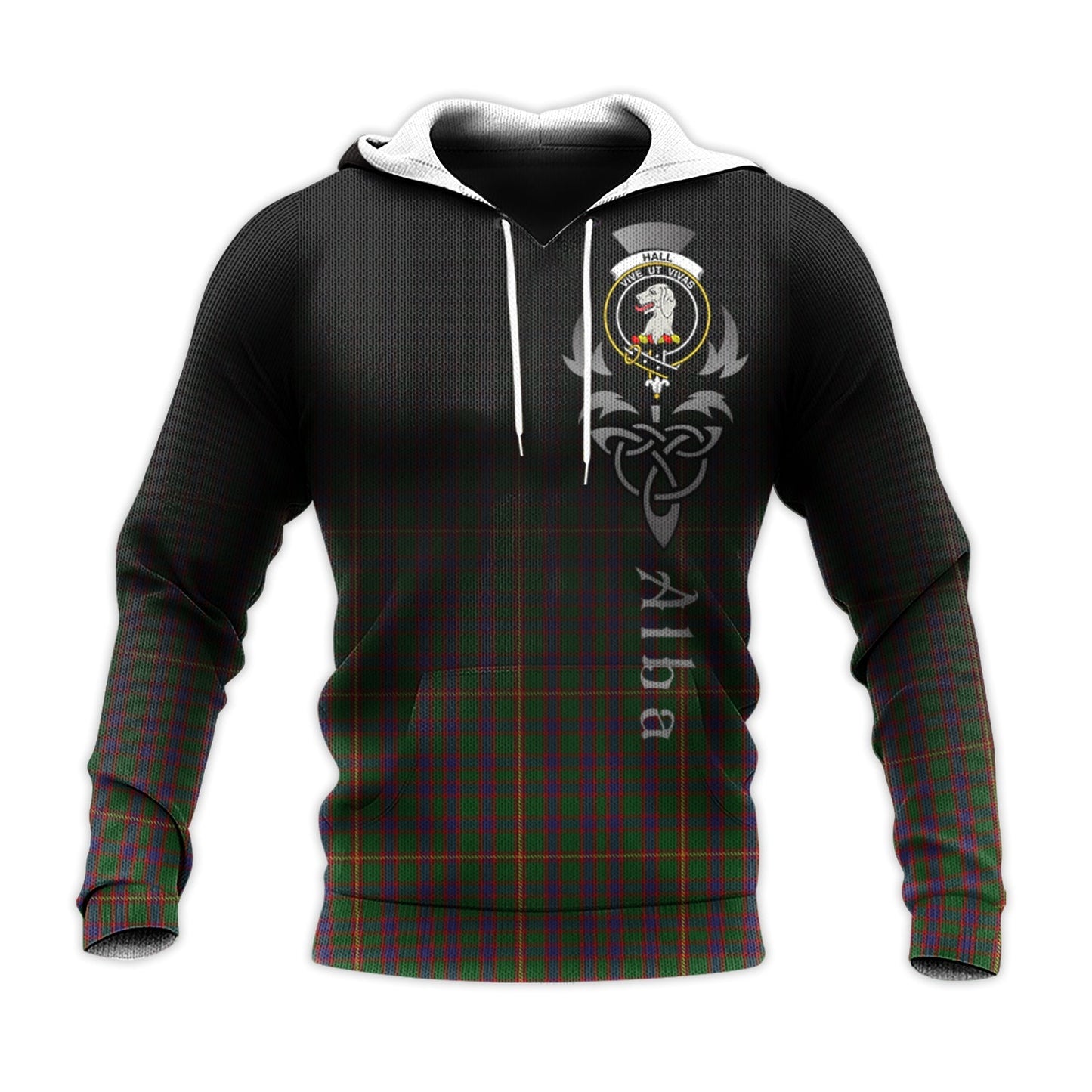 Printivon Hall Tartan Crest Alba Celtic Hoodie