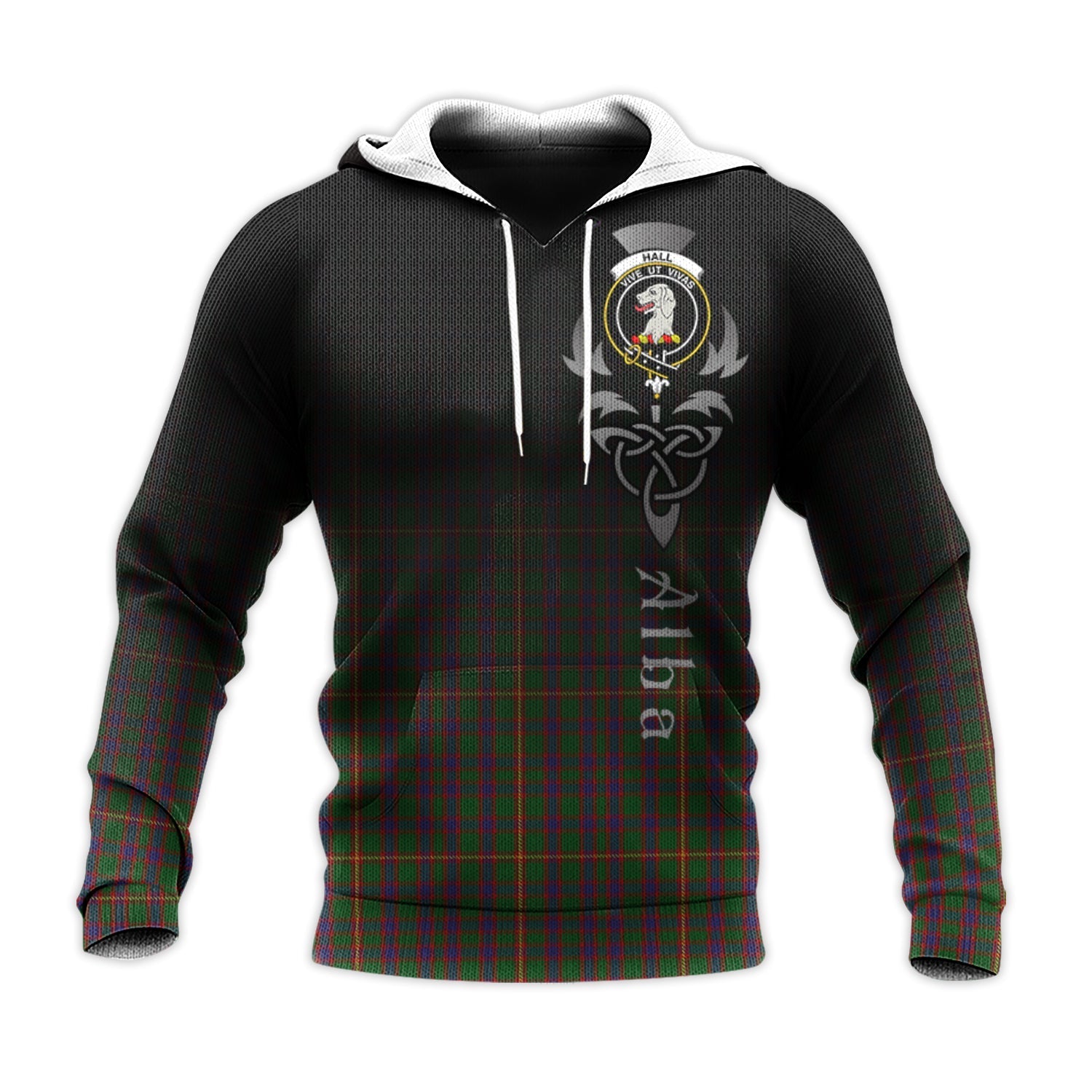 Printivon Hall Tartan Crest Alba Celtic Hoodie