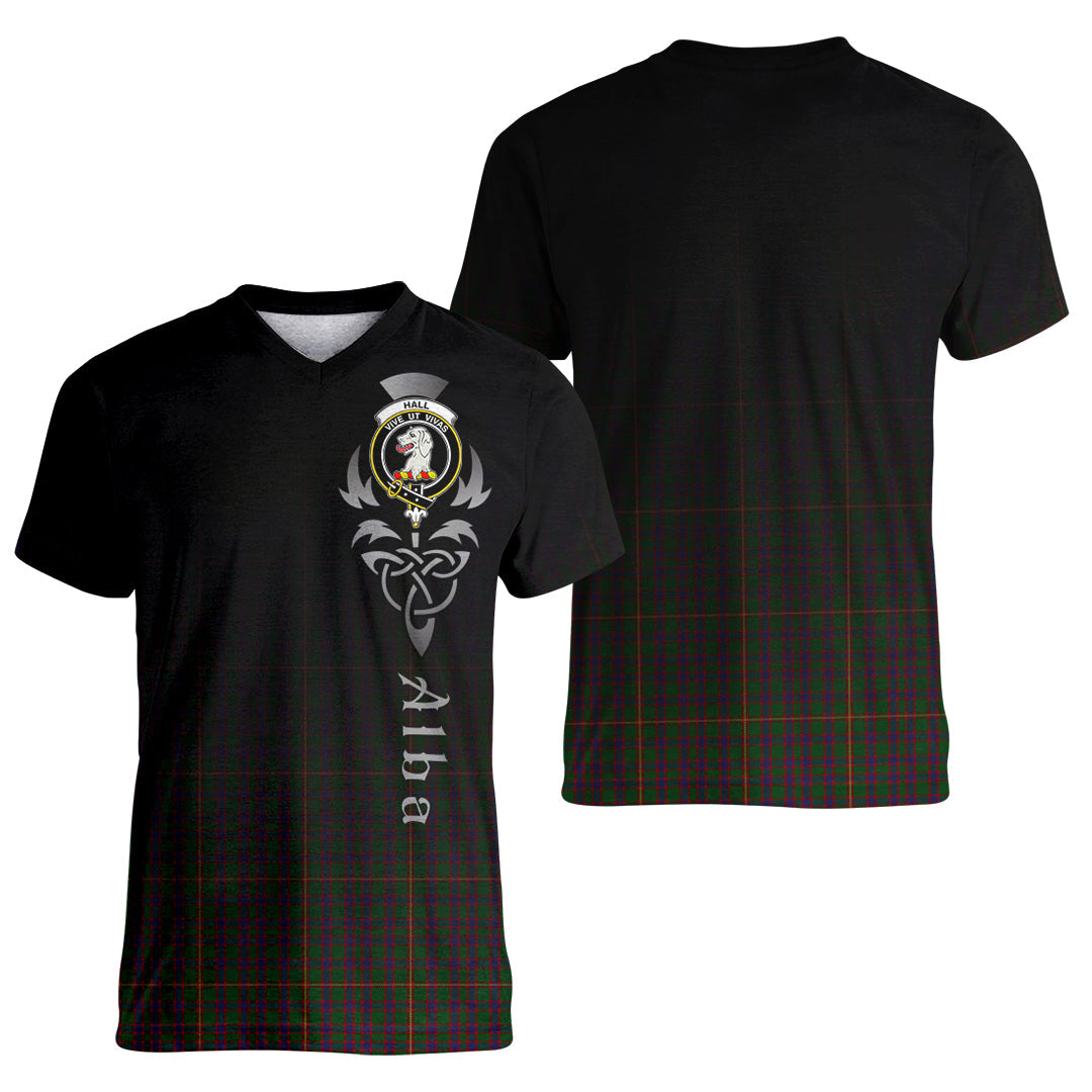 Printivon Hall Tartan Crest Alba Celtic T Shirt