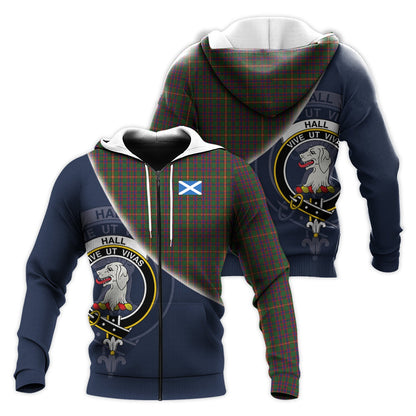 Printivon Hall Tartan Scottish Crest Hoodie