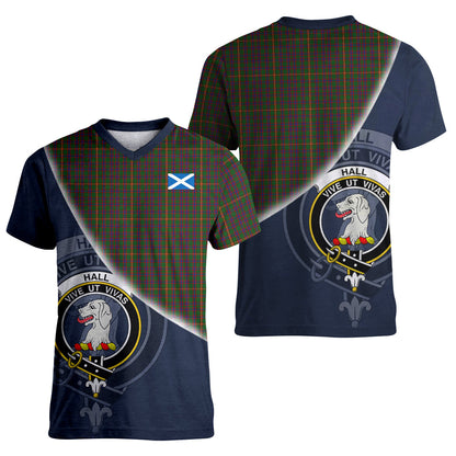 Printivon Hall Tartan Scottish Crest T Shirt
