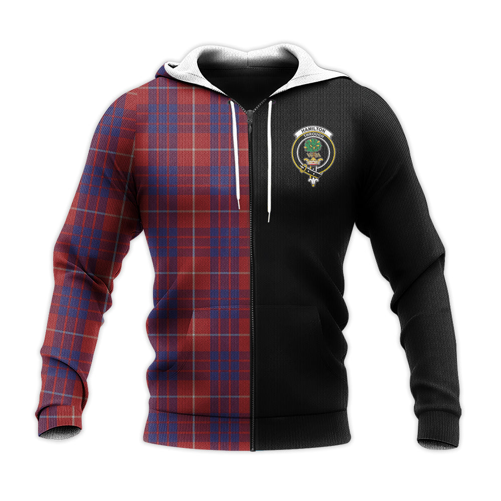 Printivon Hamilton Tartan Personalize Half Hoodie