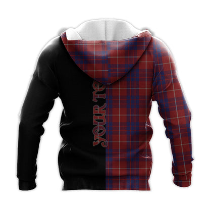 Printivon Hamilton Tartan Personalize Half Hoodie