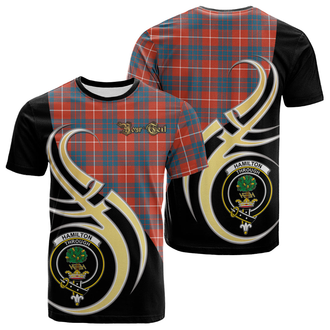 Printivon Hamilton Ancient Tartan Crest Believe In Me T Shirt