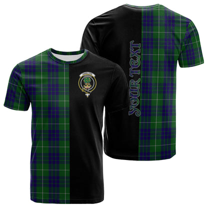 Printivon Hamilton Green Hunting Tartan Personalize Half T shirt