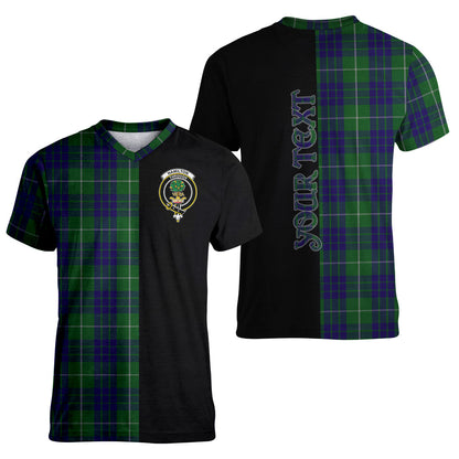 Printivon Hamilton Green Hunting Tartan Personalize Half T shirt