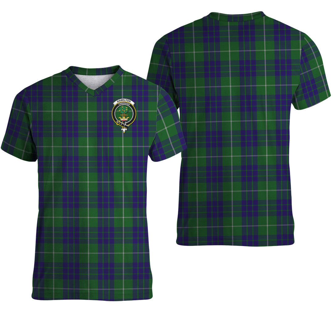 Printivon Hamilton Green Hunting Tartan T Shirt