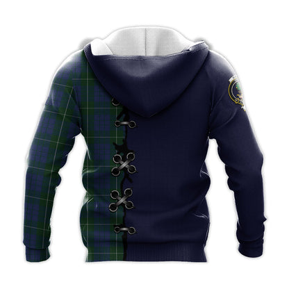 Printivon Hamilton Hunting Tartan Hoodie Lion Rampant And Celtic Thistle Style