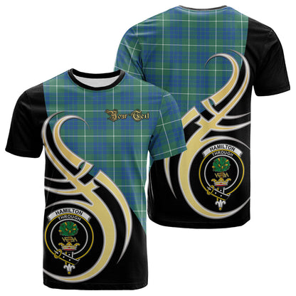 Printivon Hamilton Hunting Ancient Tartan Crest Believe In Me T Shirt