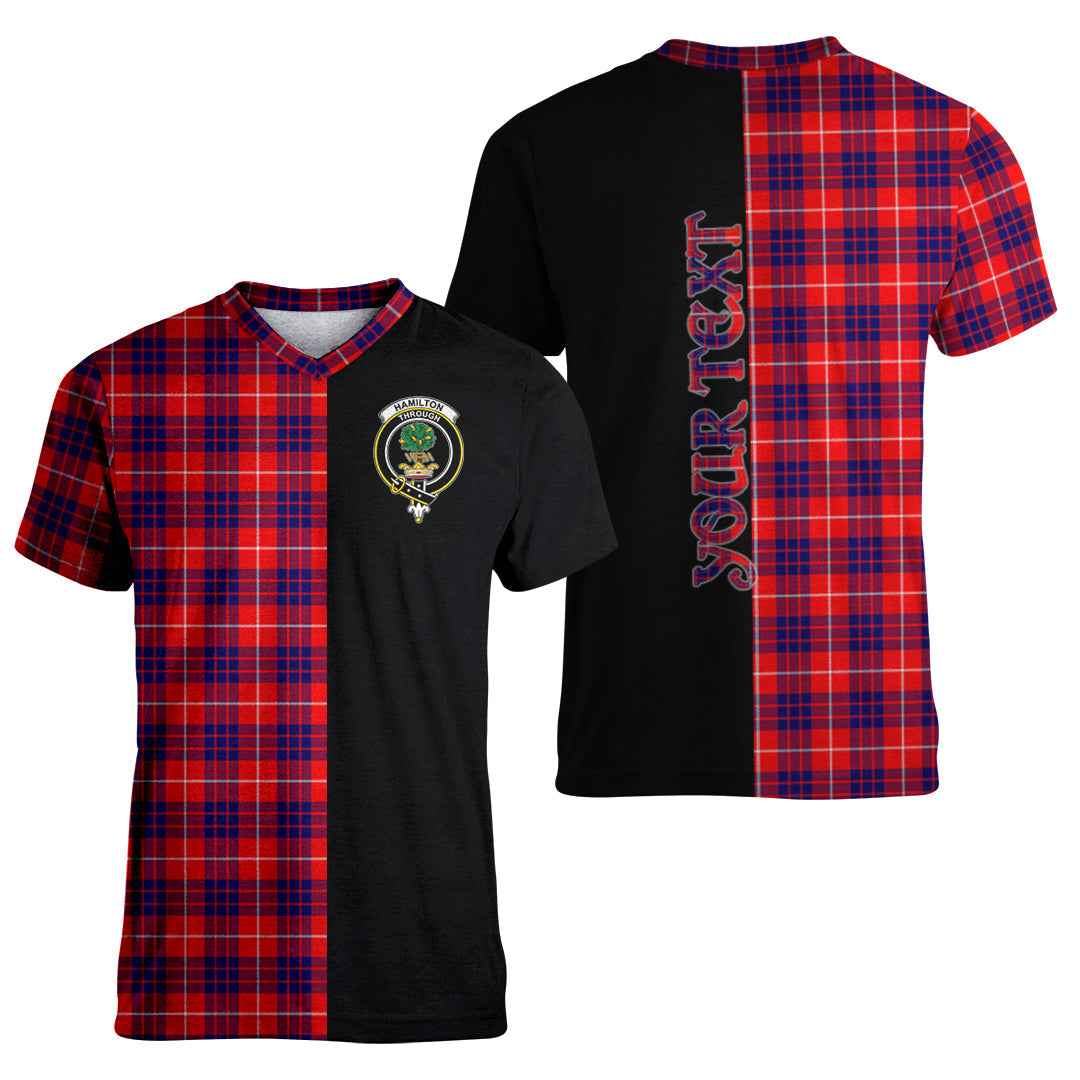 Printivon Hamilton Modern Tartan Personalize Half T shirt