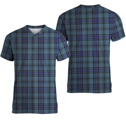 Printivon Hannay Blue Tartan T Shirt