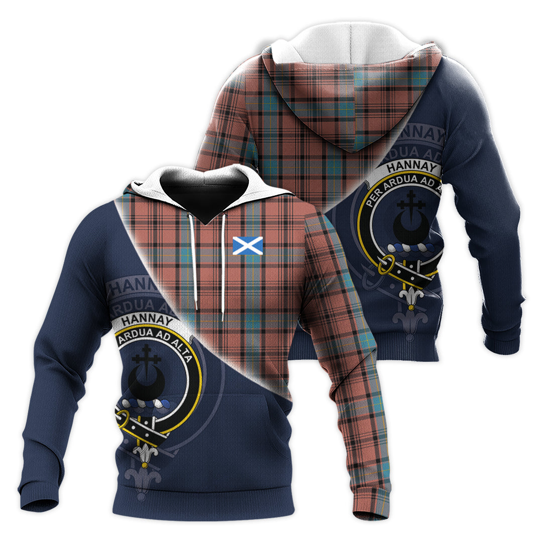 Printivon Hannay Dress Tartan Scottish Crest Hoodie