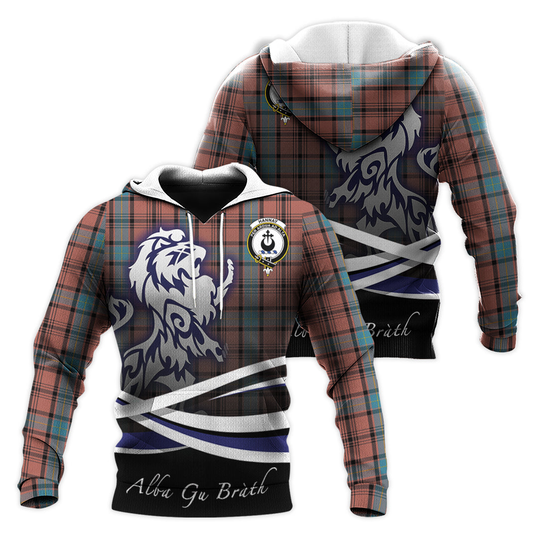 Printivon Hannay Dress Tartan Scottish Lion Hoodie
