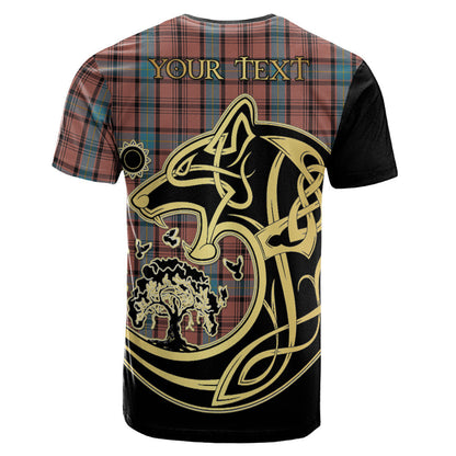 Printivon Hannay Dress Crest Celtic Wolf Tartan T Shirt Custom Your Text