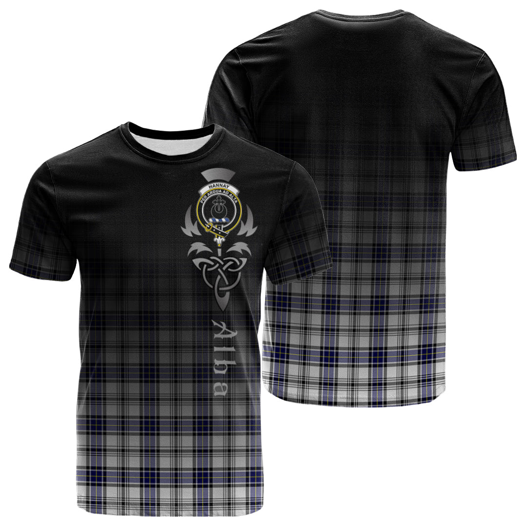 Printivon Hannay Modern Tartan Crest Alba Celtic T Shirt