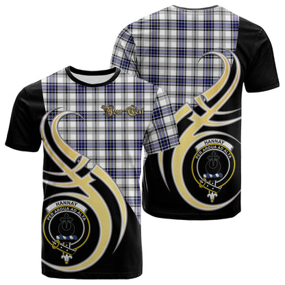 Printivon Hannay Modern Tartan Crest Believe In Me T Shirt